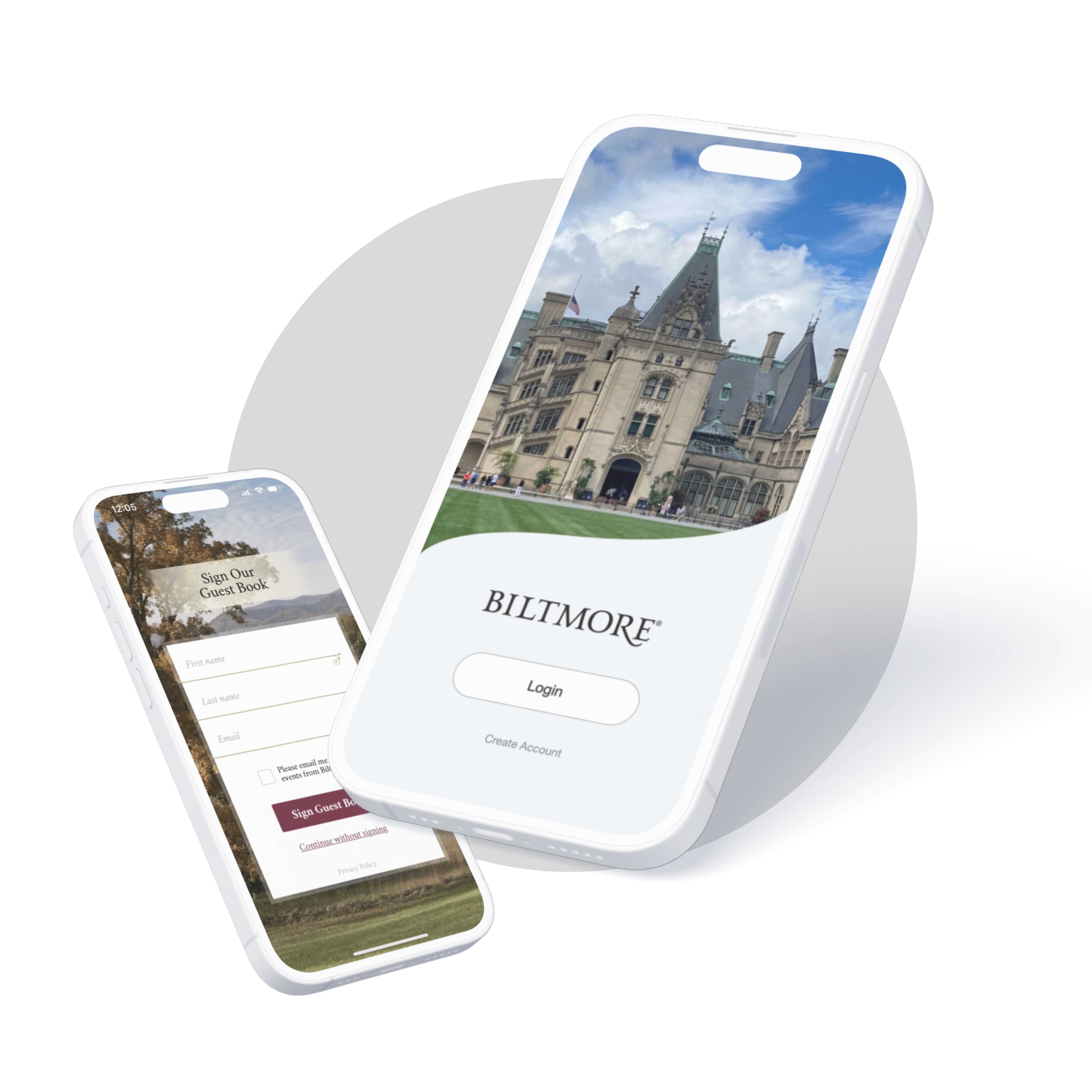 phone apps for the Biltmore Estate